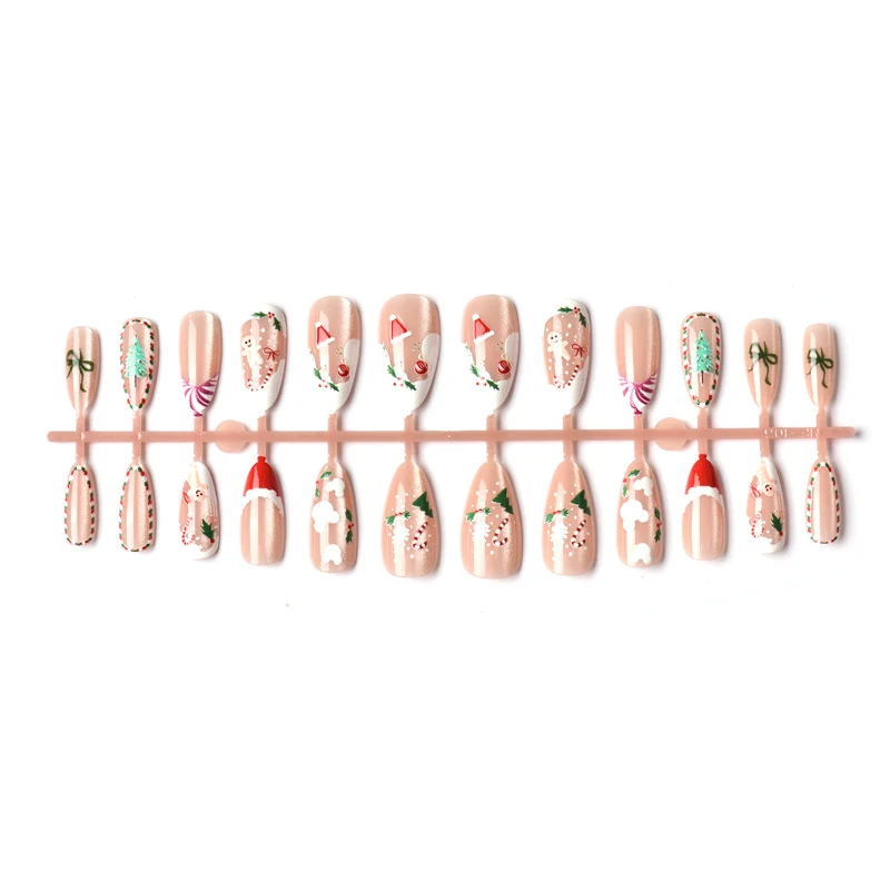 Festliche saisonale Press-On Nagelset