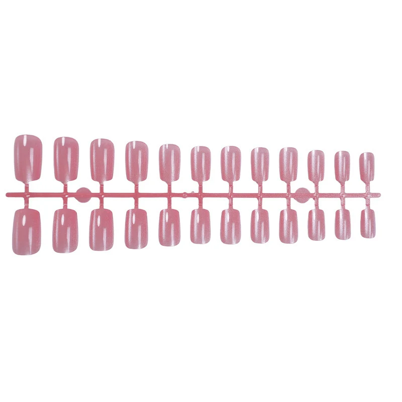Elegantes Glitter-Akzent Press-On Nagelset