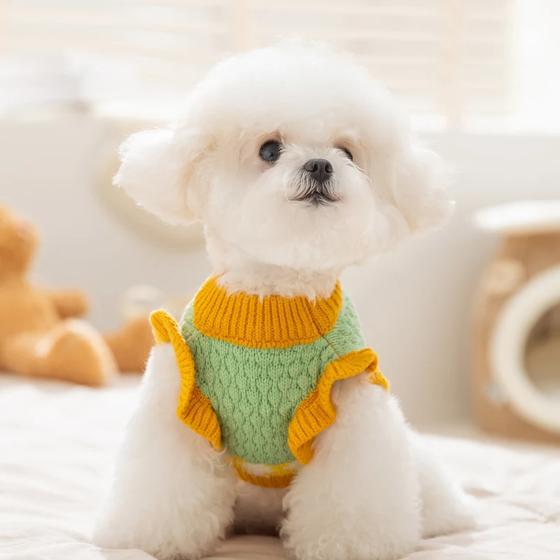Strickpullover für Hunde und Katzen, Ananas-Muster