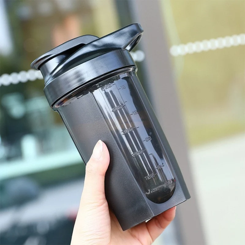 Protein-Shaker aus Kunststoff, 500 ml, tragbar