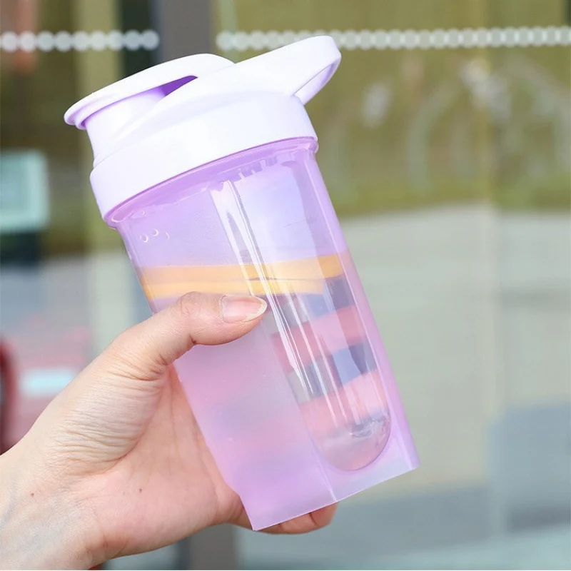 Protein-Shaker aus Kunststoff, 500 ml, tragbar