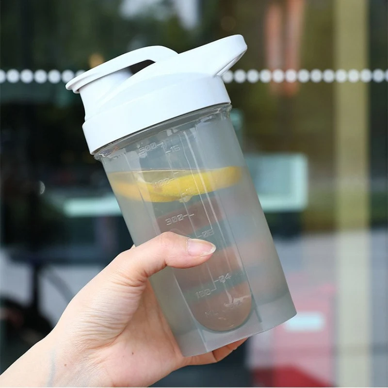 Protein-Shaker aus Kunststoff, 500 ml, tragbar