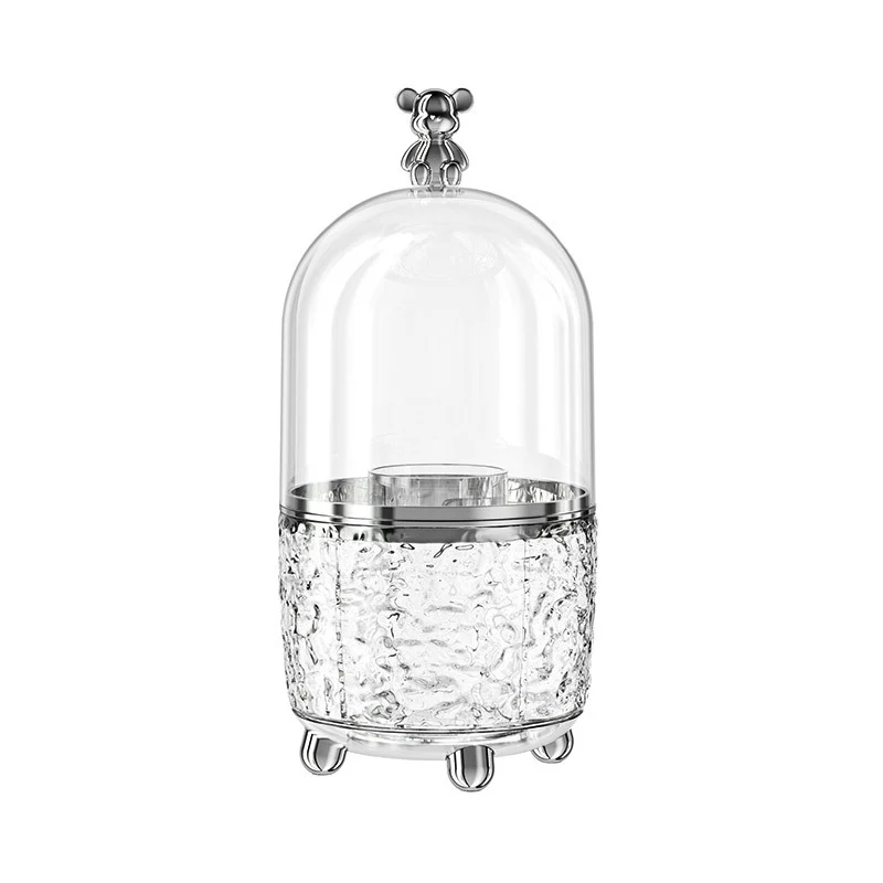 Drehbarer Kosmetik-Organizer mit Staubschutz, 8 L