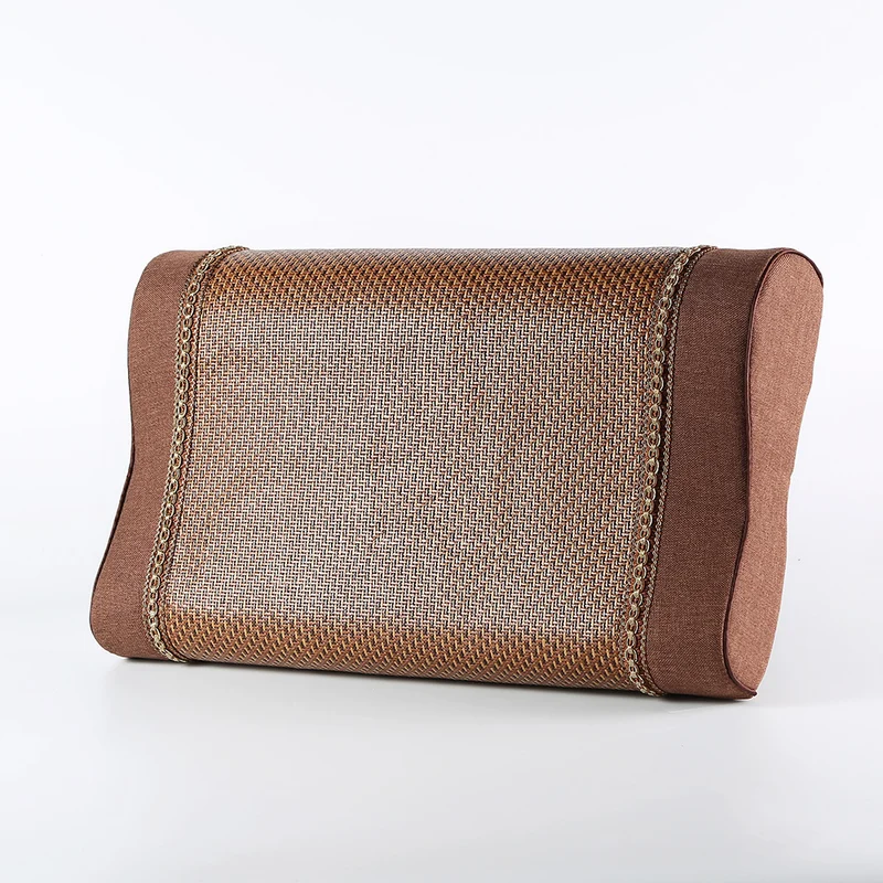 Speicherschaum-Kissen mit Rattanauflage, 50×30 cm