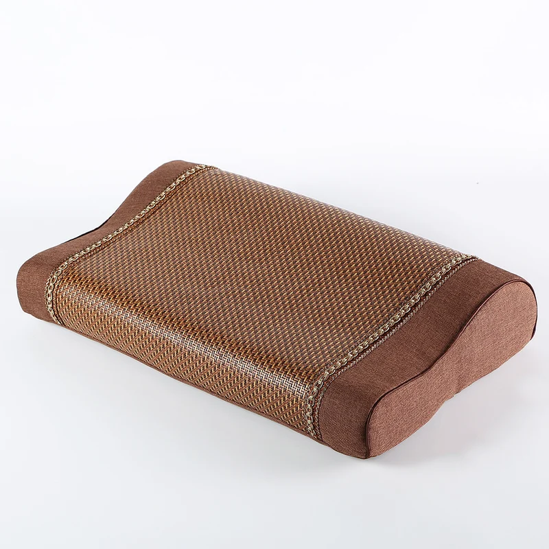 Speicherschaum-Kissen mit Rattanauflage, 50×30 cm