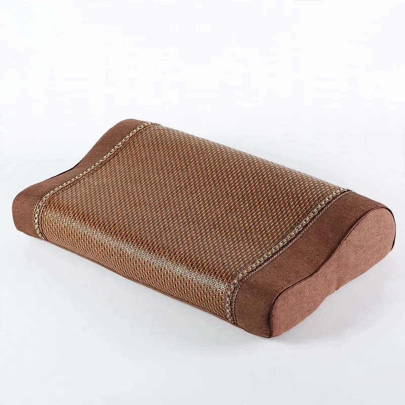 Speicherschaum-Kissen mit Rattanauflage, 50×30 cm