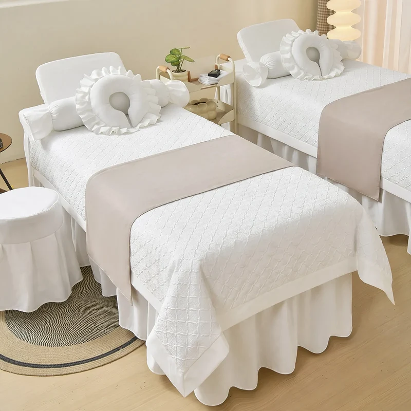 Luxus-Bettwäsche-Set für Spa und Kosmetik