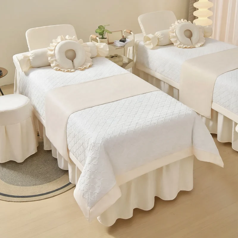 Luxus-Bettwäsche-Set für Spa und Kosmetik