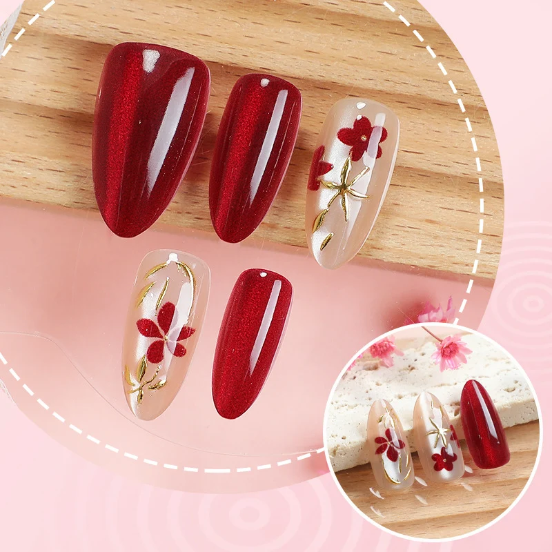 Blumen-Design Press-On Nagel Set