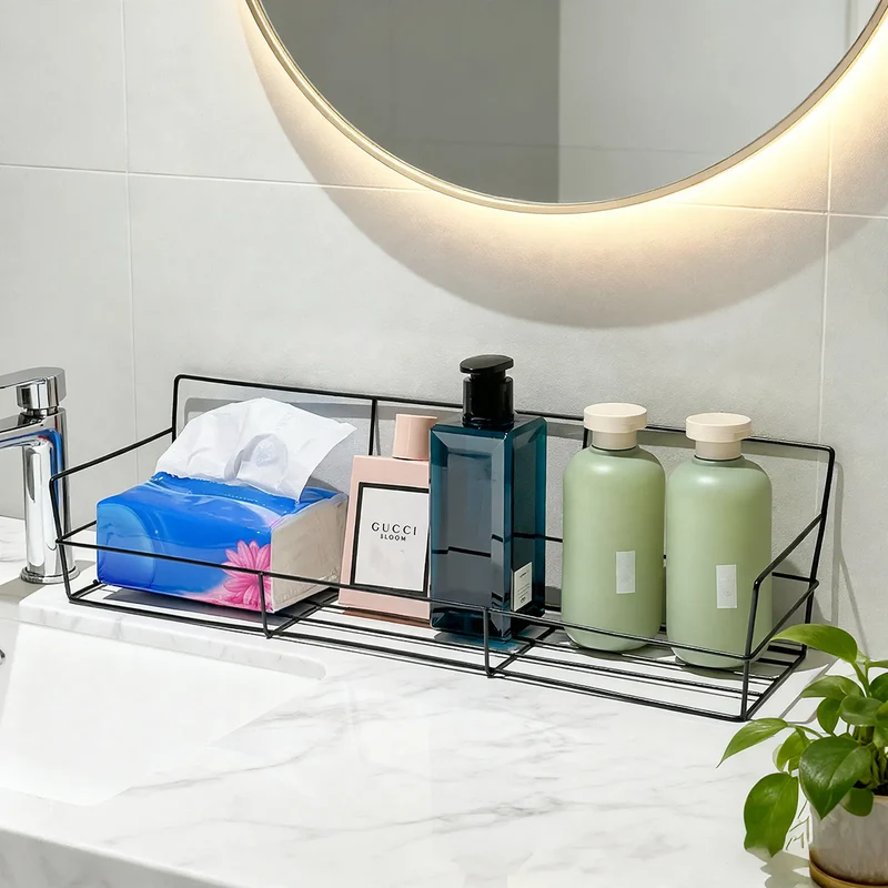Badezimmer-Regal aus Eisen, wandhängend