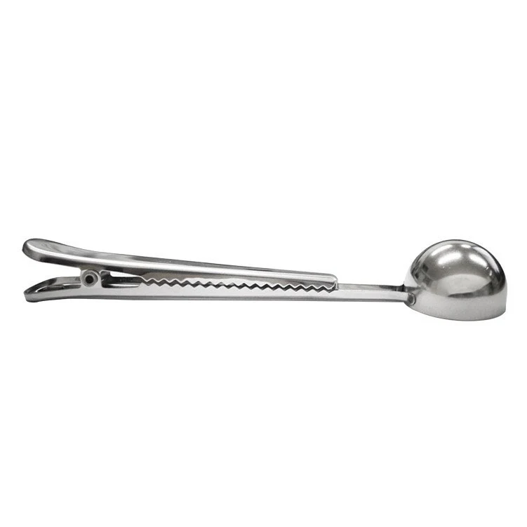 2-in-1 Kaffeelöffel und Klemme aus Edelstahl