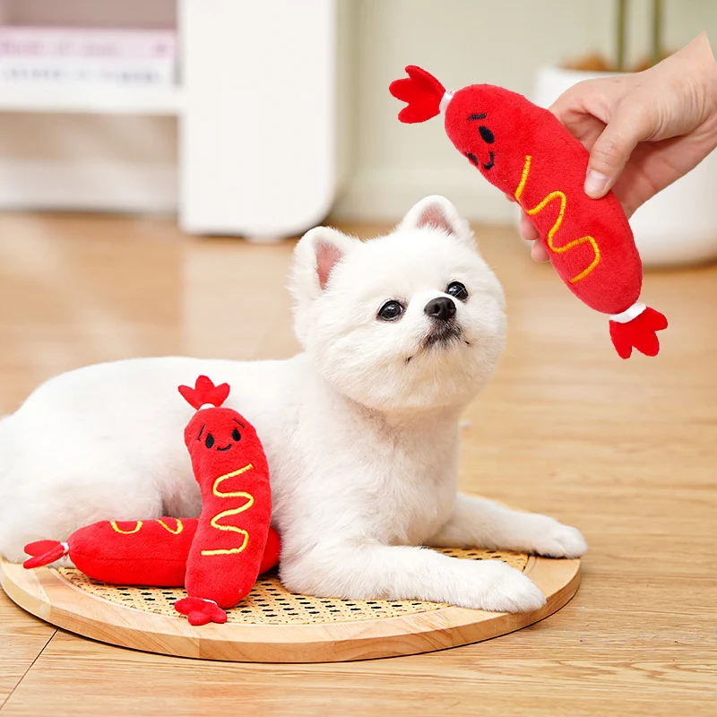 Plüsch-Spielzeug mit Quietscher für Hunde und Katzen