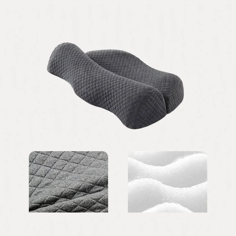 Nackenstützkissen aus Memory-Foam mit Wärmefunktion