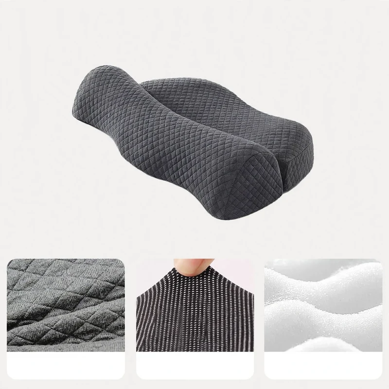 Nackenstützkissen aus Memory-Foam mit Wärmefunktion