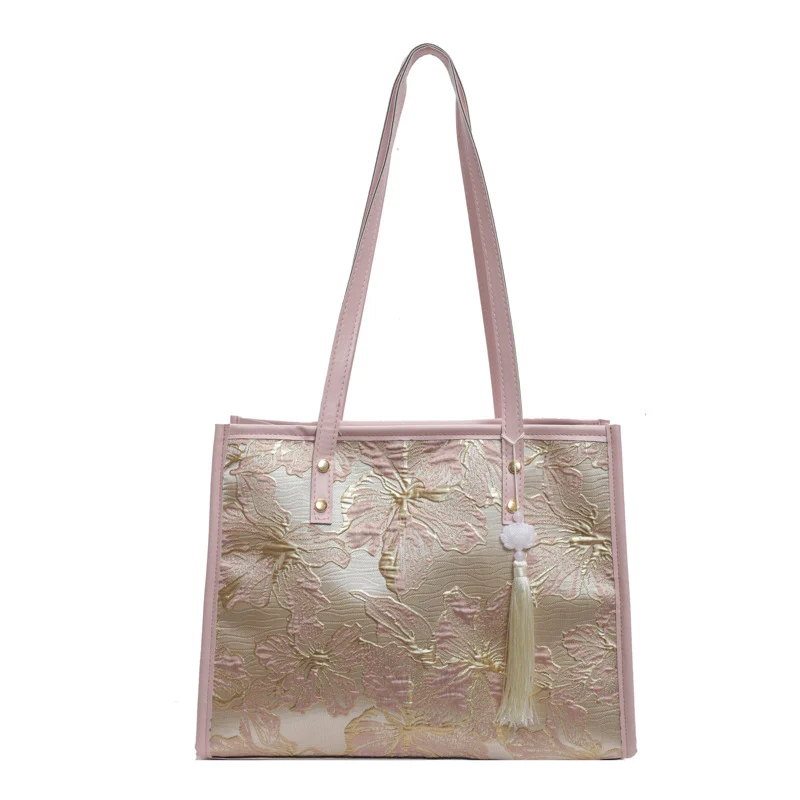 Floral bestickte Handtasche