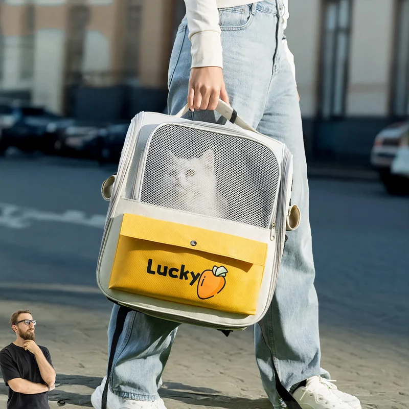 Rucksack-Transporttasche für Katzen und kleine Hunde