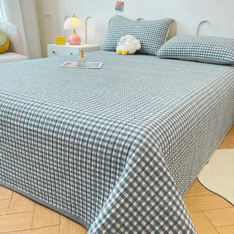 Baumwoll-Tagesdecke mit Babyfleece, 3-teilig