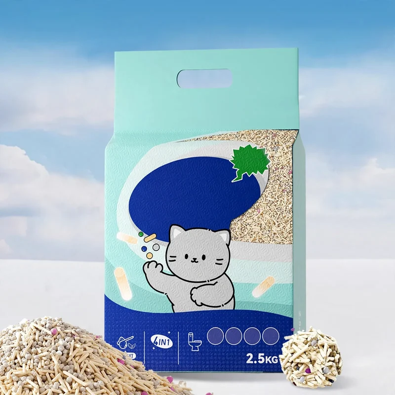 Katzenstreu aus Hirse, klumpend