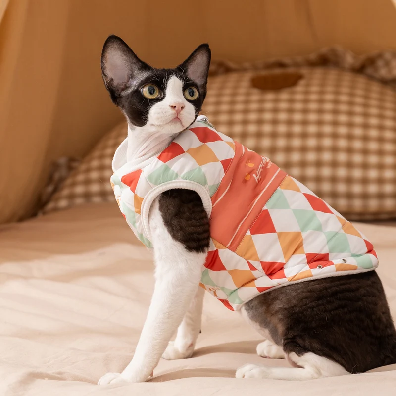 Wattiertes Westen-Kleidchen für Katzen und kleine Hunde