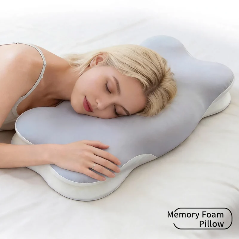 Nackenstützkissen aus Memory-Schaum, Schmetterlingsform