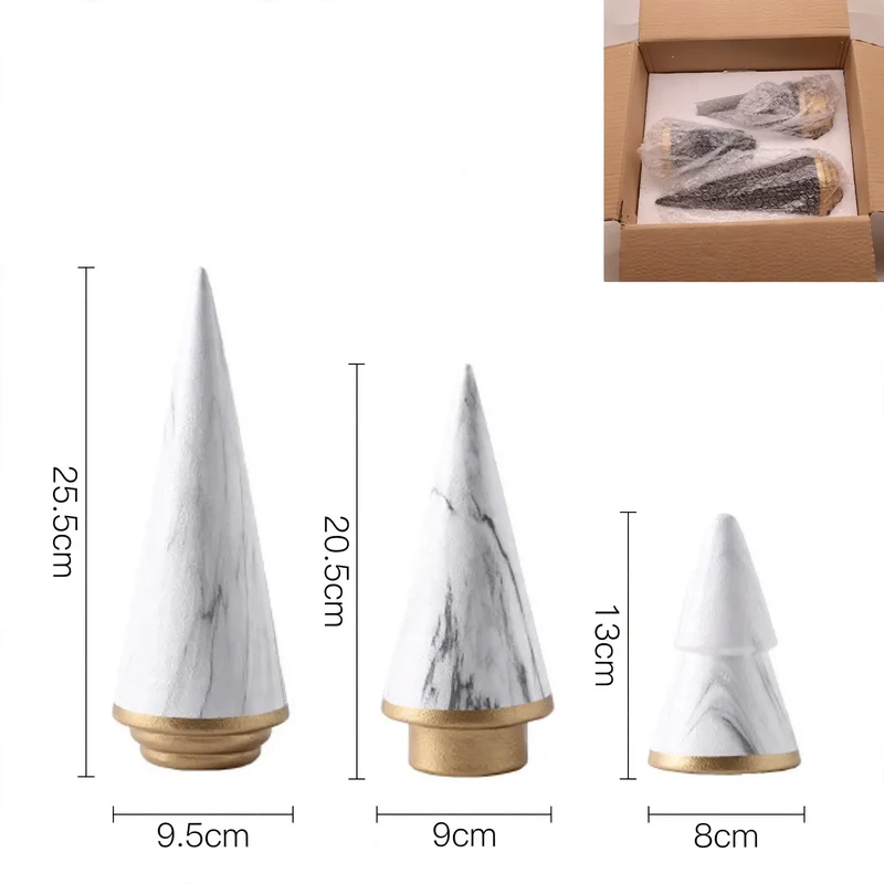 Keramik-Weihnachtsbaum, geometrisches Design