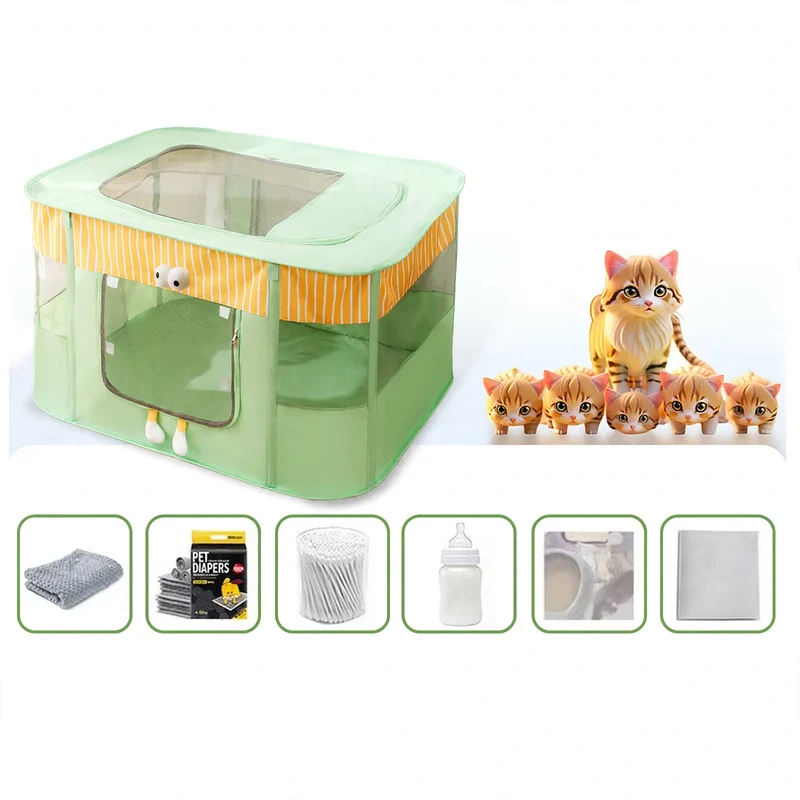 Katzennest mit Wurfbox und Belüftung