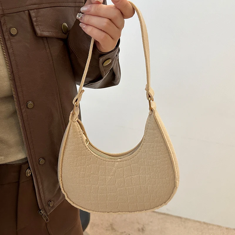 Modische Kroko Präge Hobo Tasche