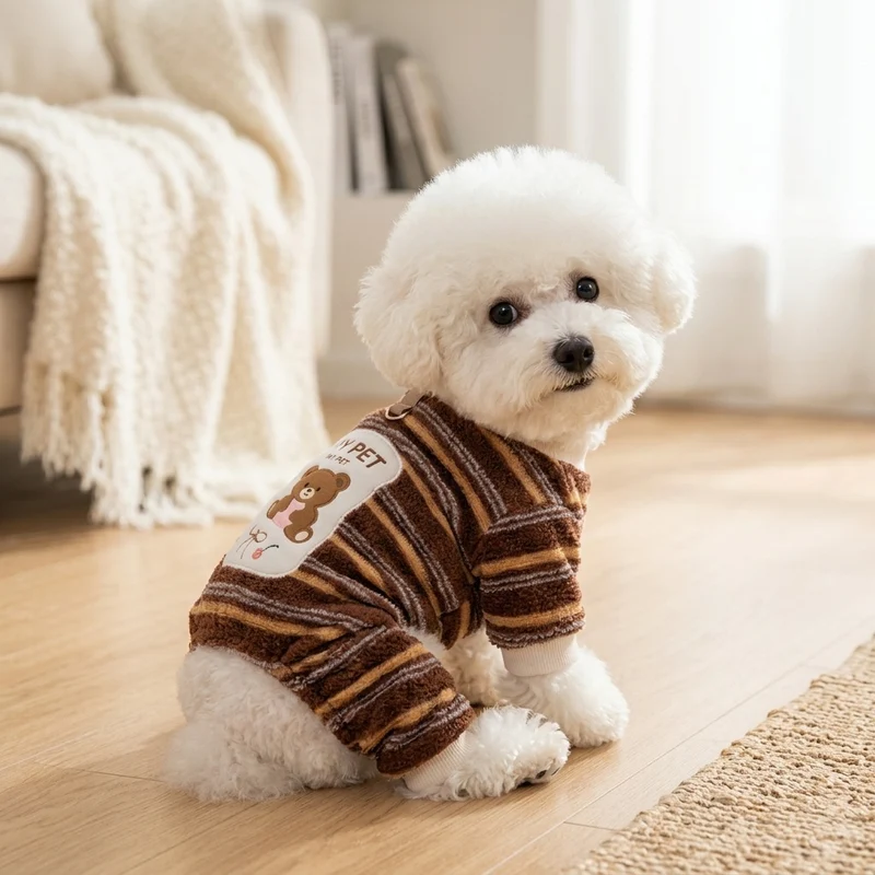 Hundekleidung, vierbeinig, Polyester, Cartoon-Design