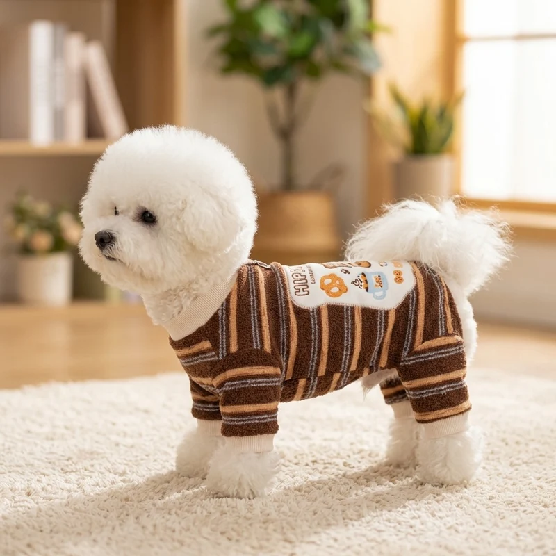 Hundekleidung, vierbeinig, Polyester, Cartoon-Design