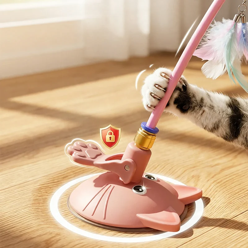 Katzenspielzeug mit Federn und Glocke