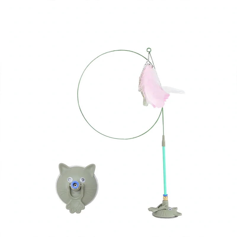 Katzenspielzeug mit Federn und Glocke