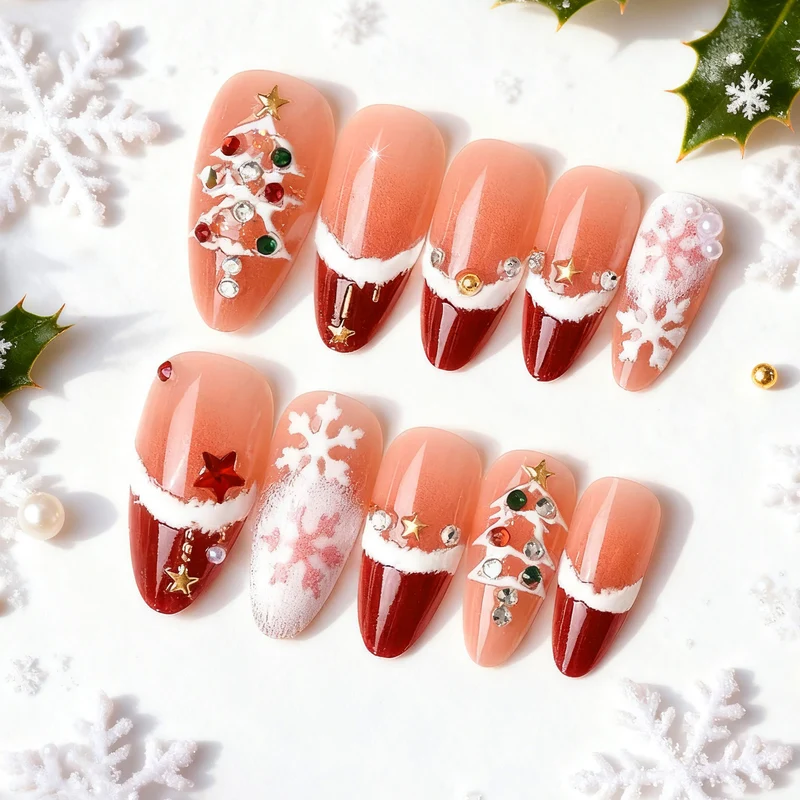 Festliches Urlaubs-Themen Press-On Nagelset 1790738548