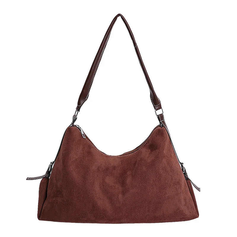 Elegante Wildleder Hobo-Handtasche