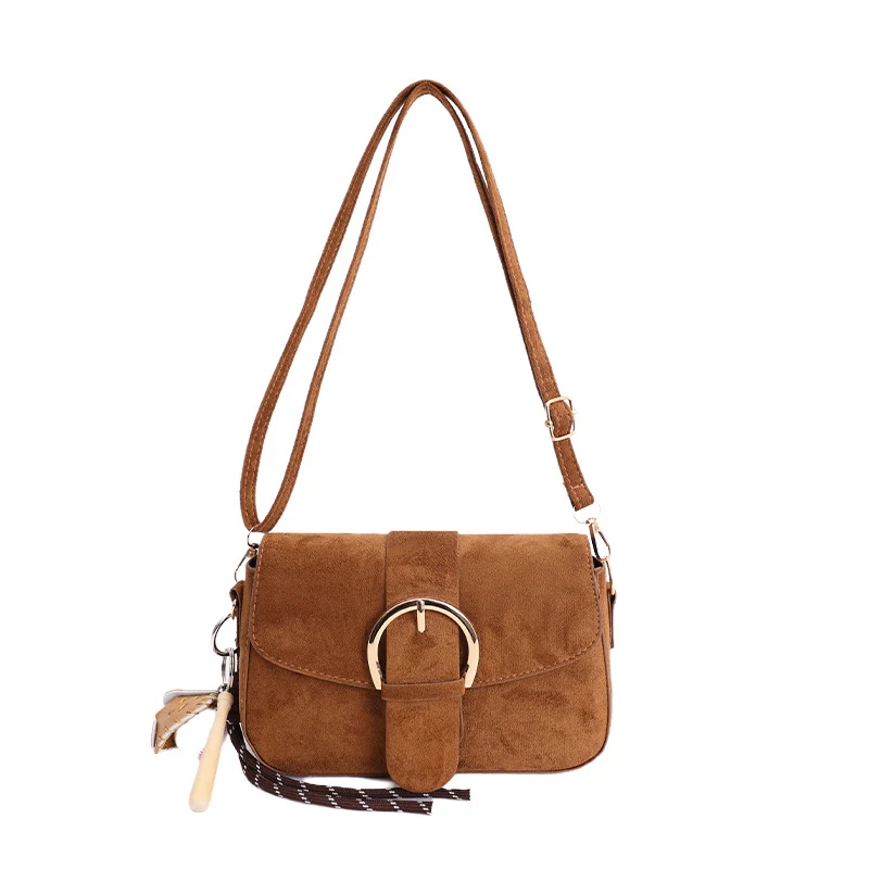 Elegante Wildleder Umhängetasche