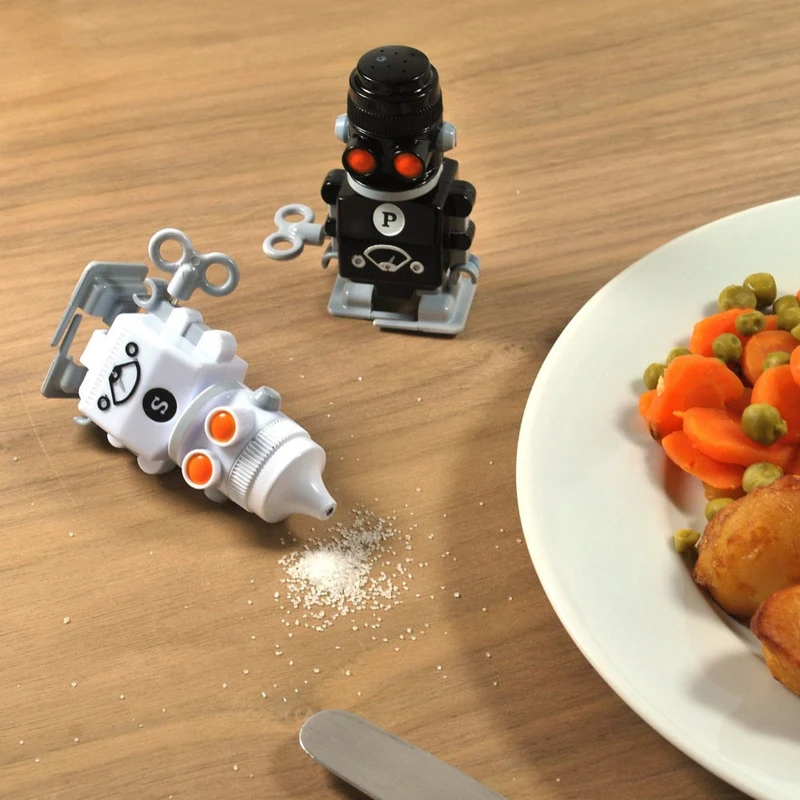 Salt and Pepper Robot Shakers