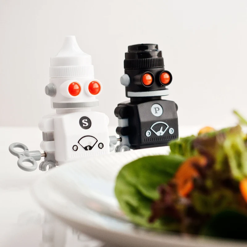 Salt and Pepper Robot Shakers