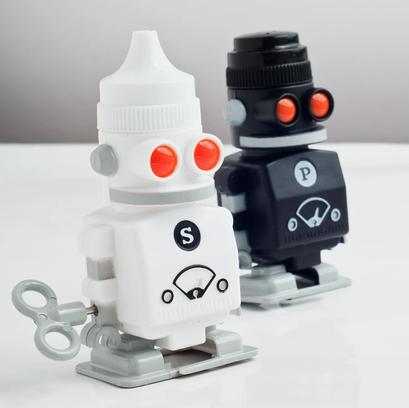 Salt and Pepper Robot Shakers