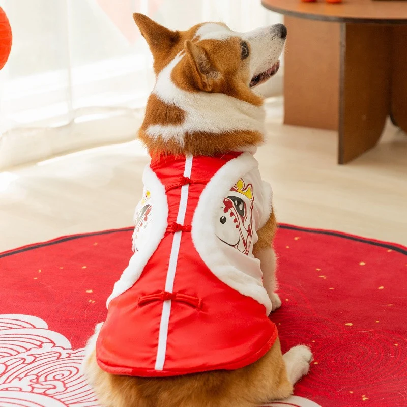 Neujahrspullover für Hunde und Katzen, Fleece