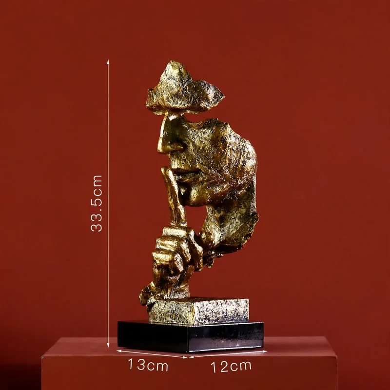 Moderne Kunstfigur aus Kunstharz, Dekoration