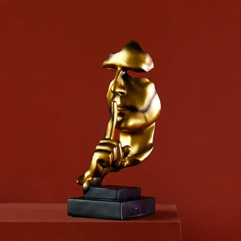 Moderne Kunstfigur aus Kunstharz, Dekoration