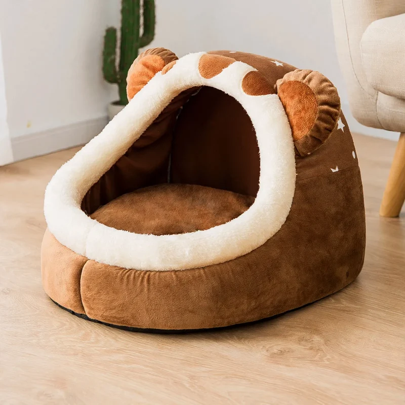 Katzenbett, halbgeschlossen, waschbar, ganzjährig