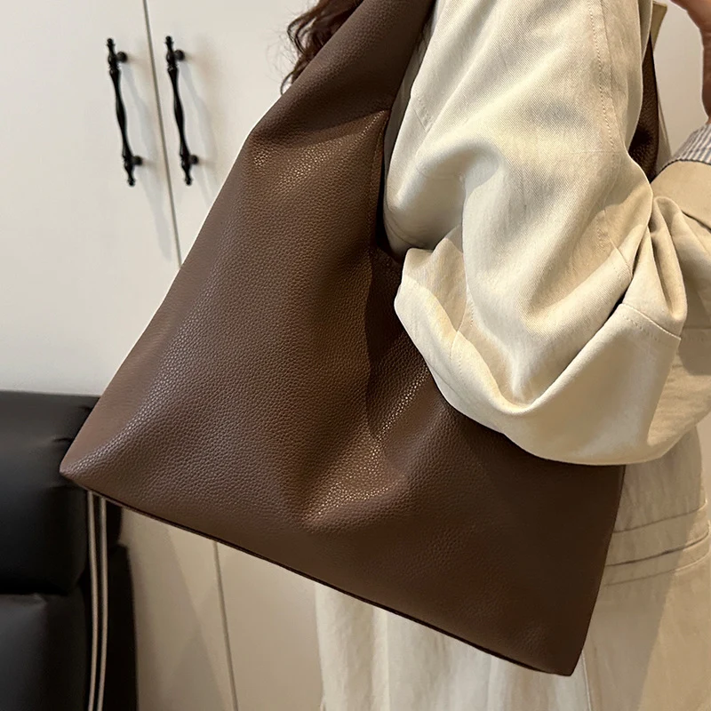 Moderne Minimalistische Leder Tote Bag