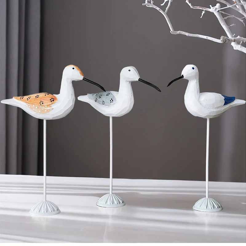 Holz-Vogelfigur im Mittelmeer-Stil