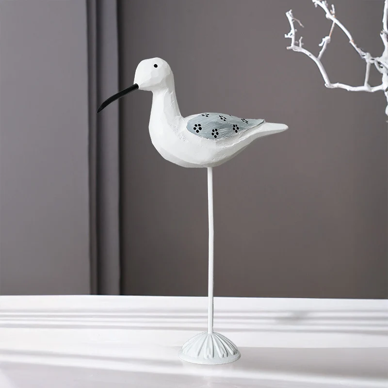 Holz-Vogelfigur im Mittelmeer-Stil