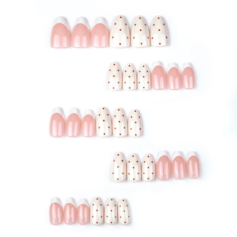 Elegantes französisches Tipp-Press-On-Nagelset