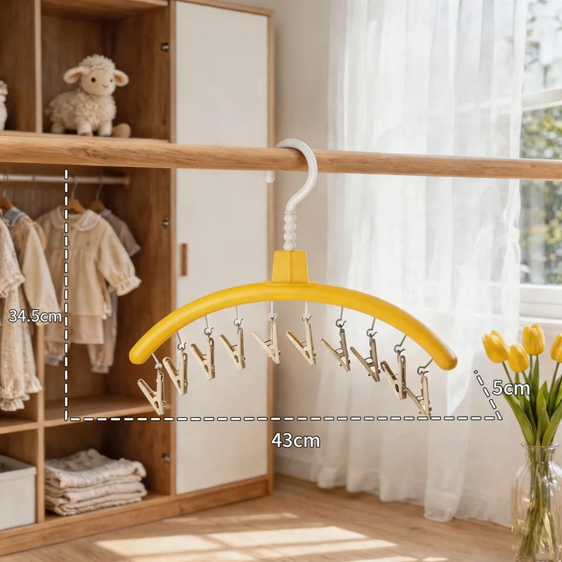 Wäscheständer mit Klammern, Kürbis-Design
