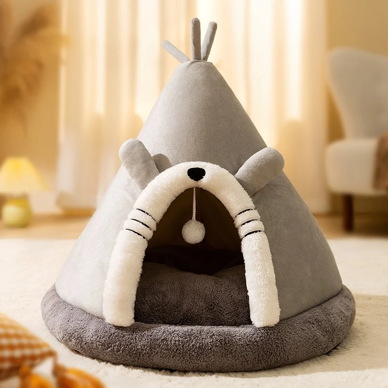 Tierbett mit Zeltform, ganzjährig nutzbar