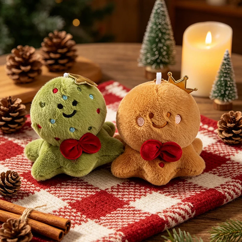 Plüschtier Weihnachtsfigur, 13 cm, Polyester