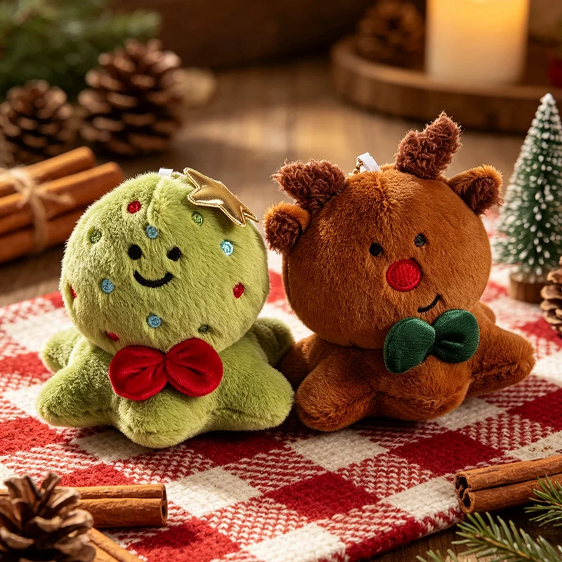 Plüschtier Weihnachtsfigur, 13 cm, Polyester