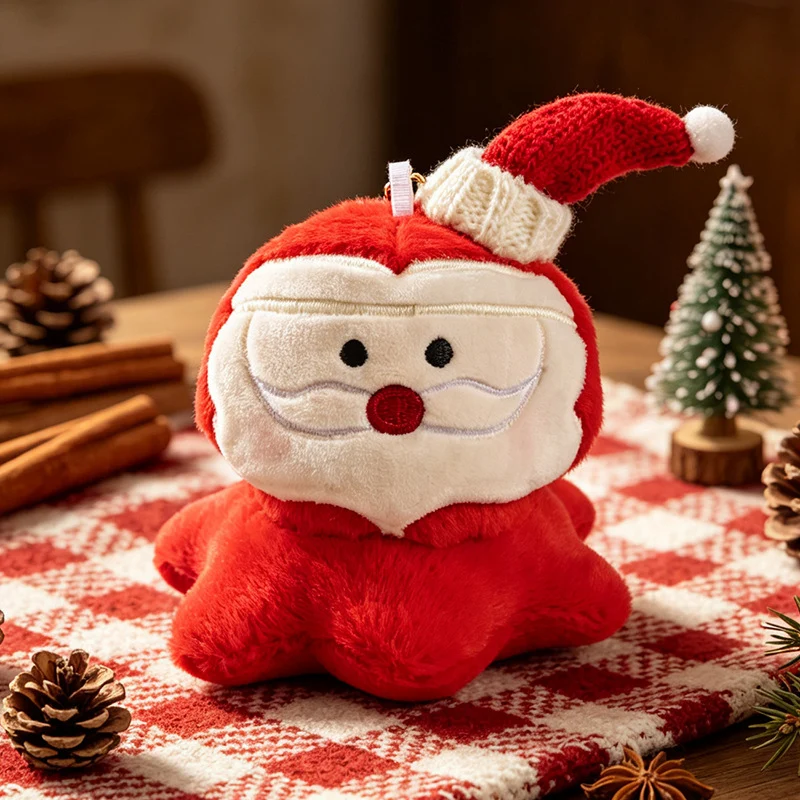 Plüschtier Weihnachtsfigur, 13 cm, Polyester